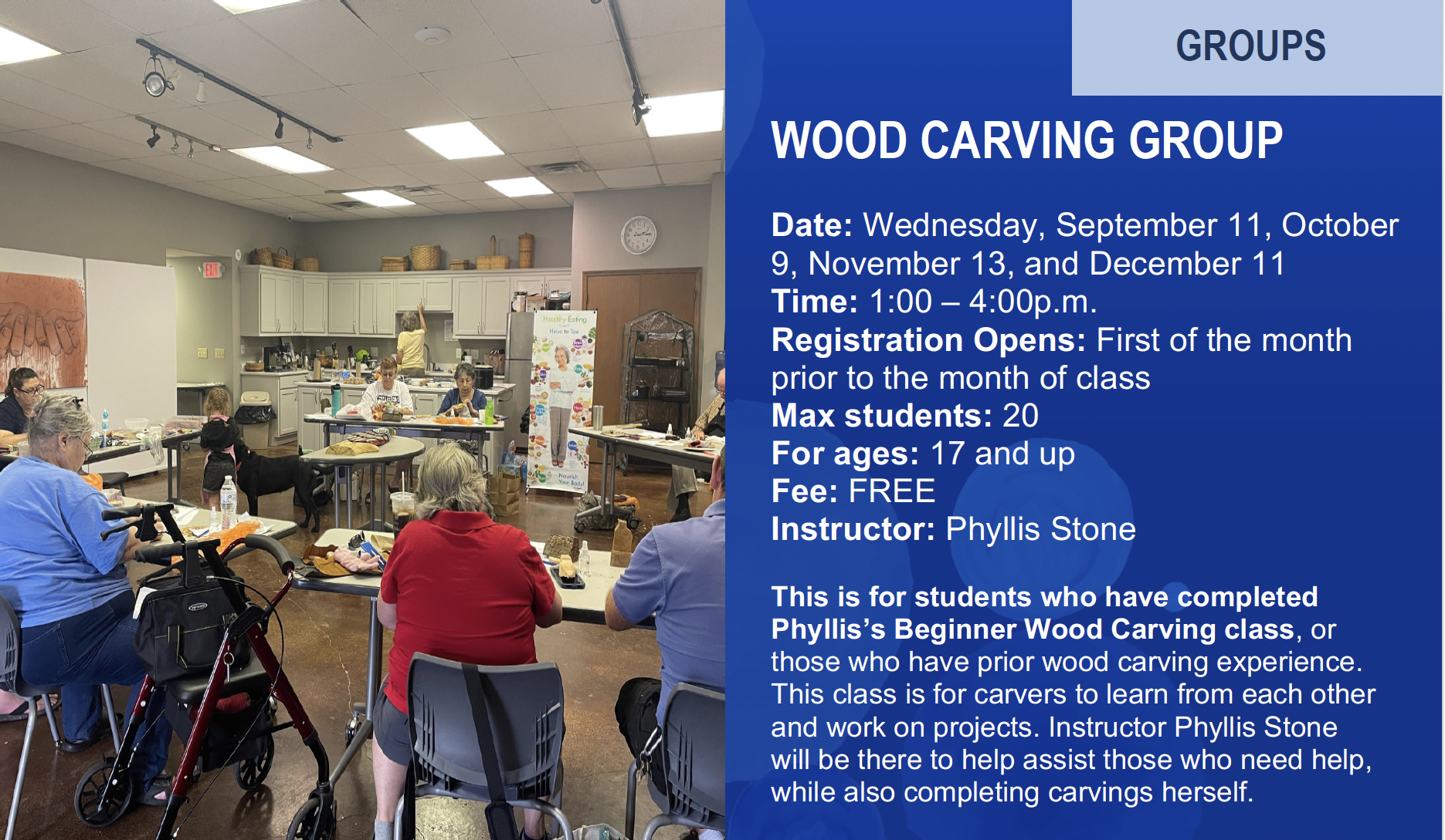 Wood Carving Group Flier 