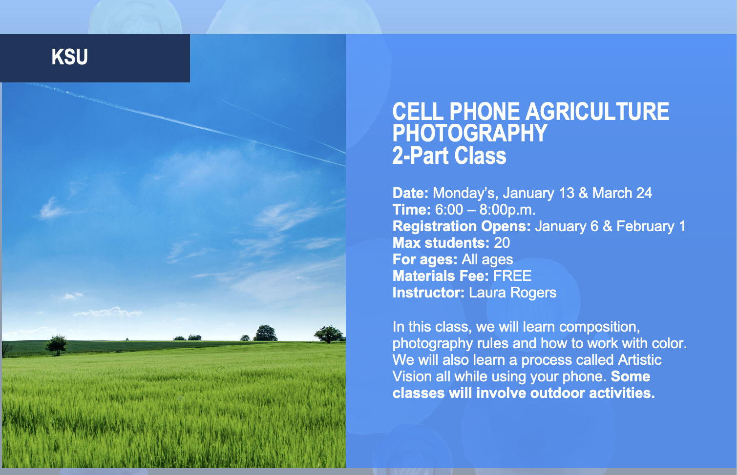 Cell Phone Agriculture Photography Flier 