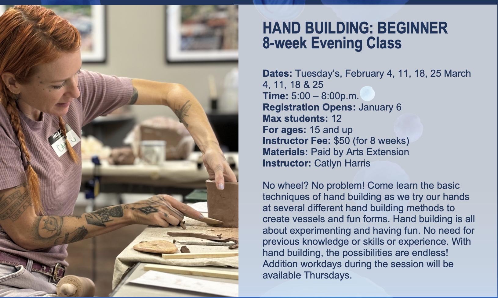 Hand Building Flier 