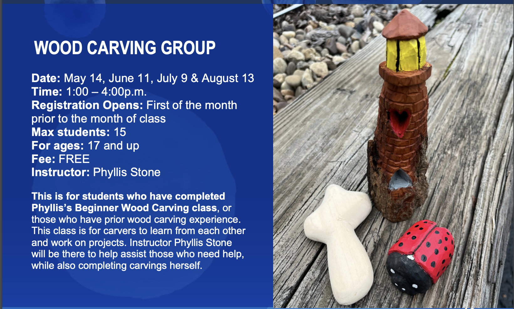 Wood Carving Group Flier 