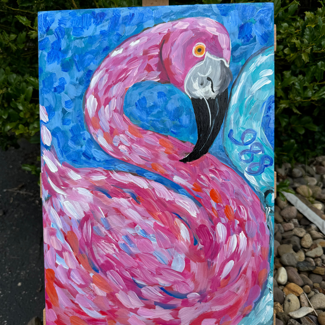 Flamingo Painting 